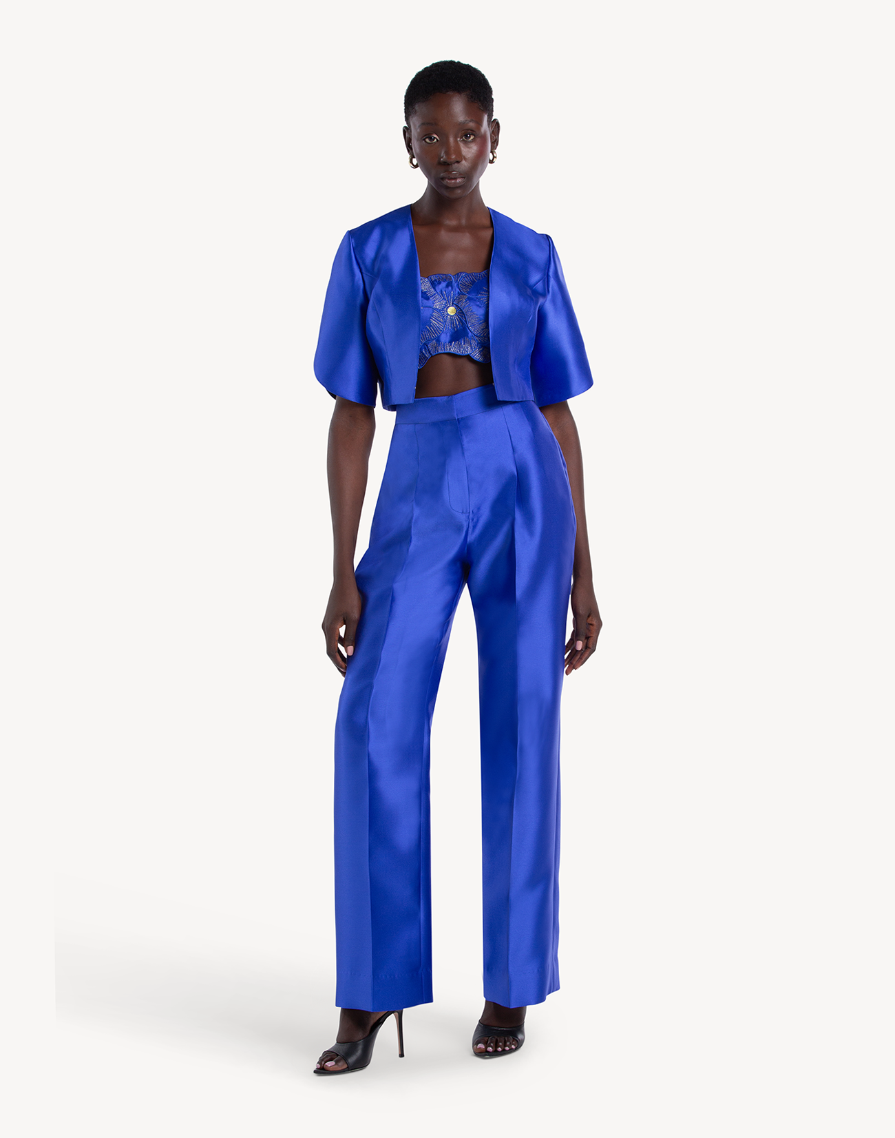 Mikado High Waisted Trousers