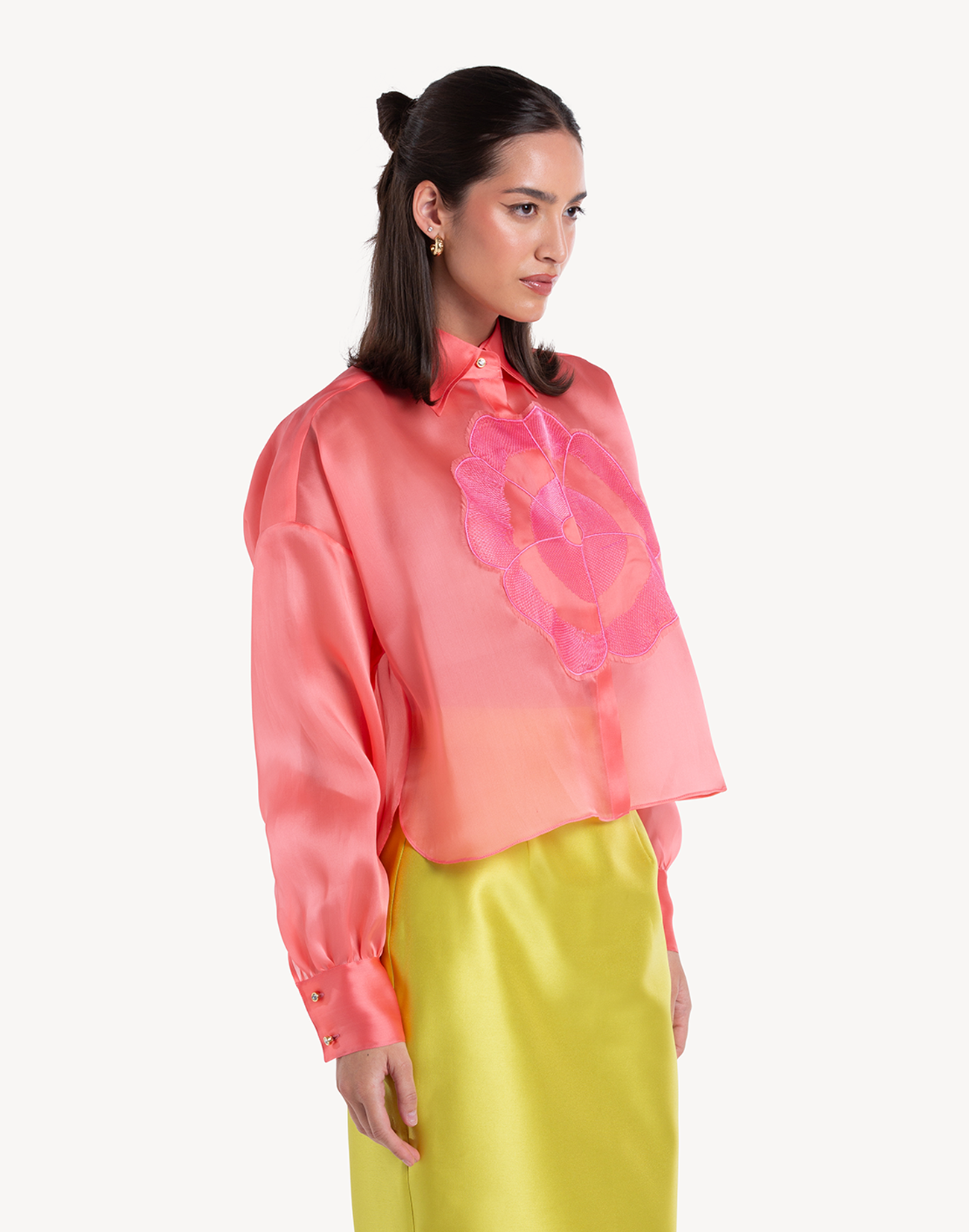 Organza Floral Summer Shirt