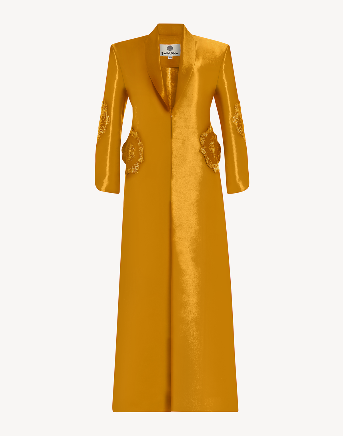 Regal Floral Applique Coat
