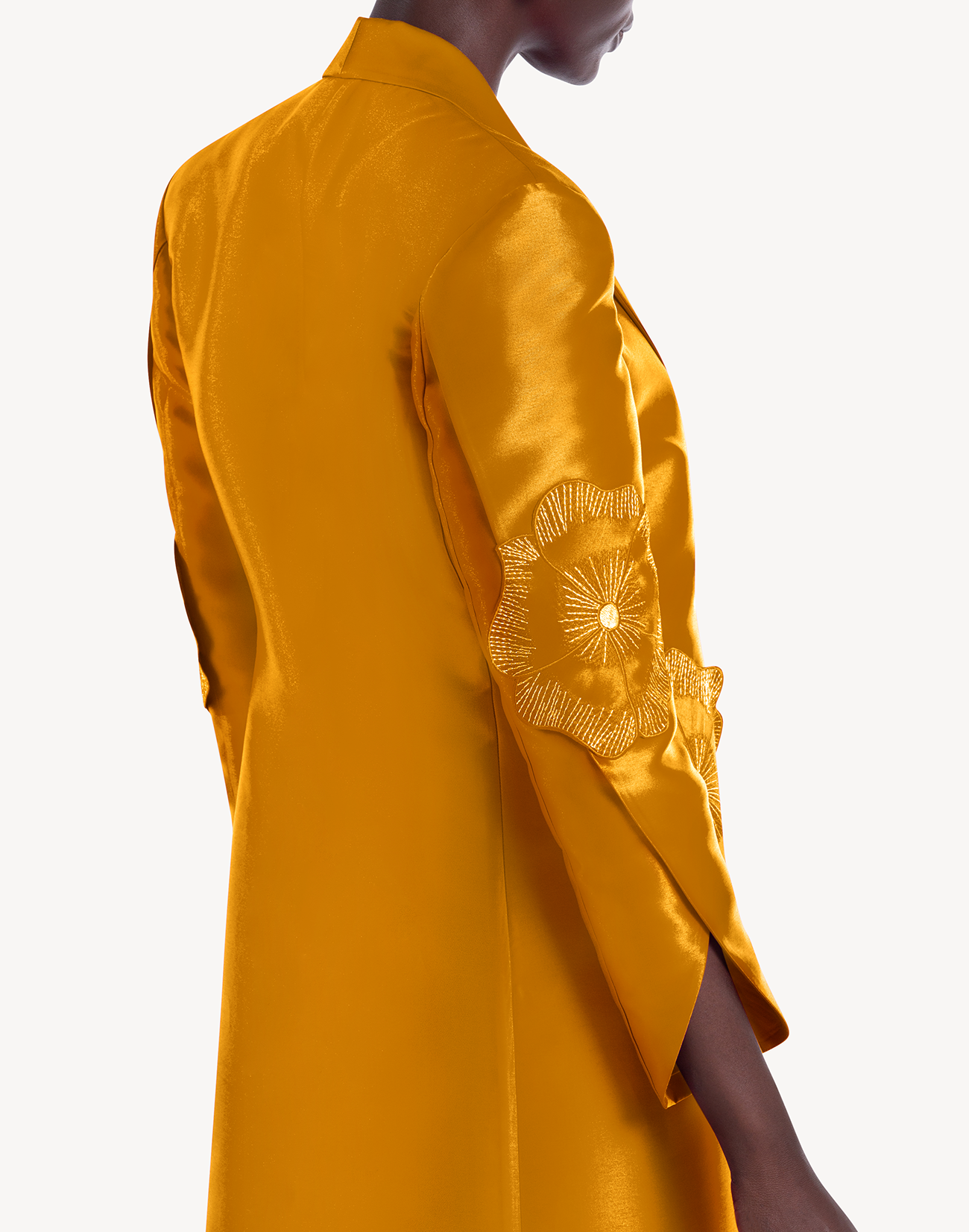 Regal Floral Applique Coat