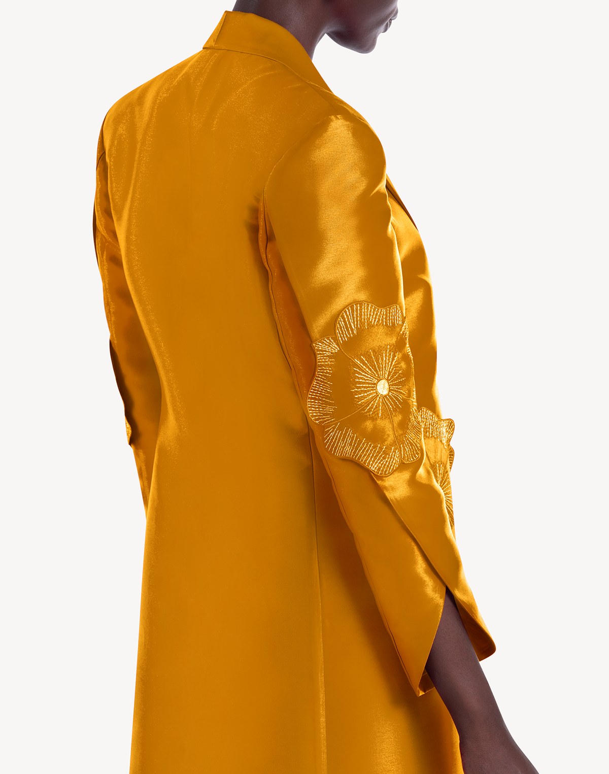 Regal Floral Applique Coat