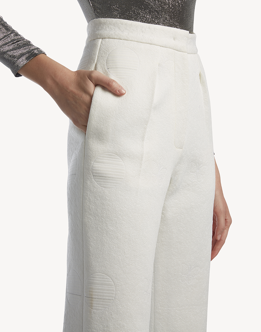 Butterfly Embroidered Trousers