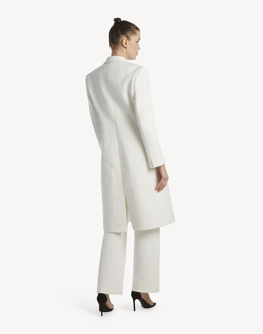 Butterfly Embroidered Long Coat