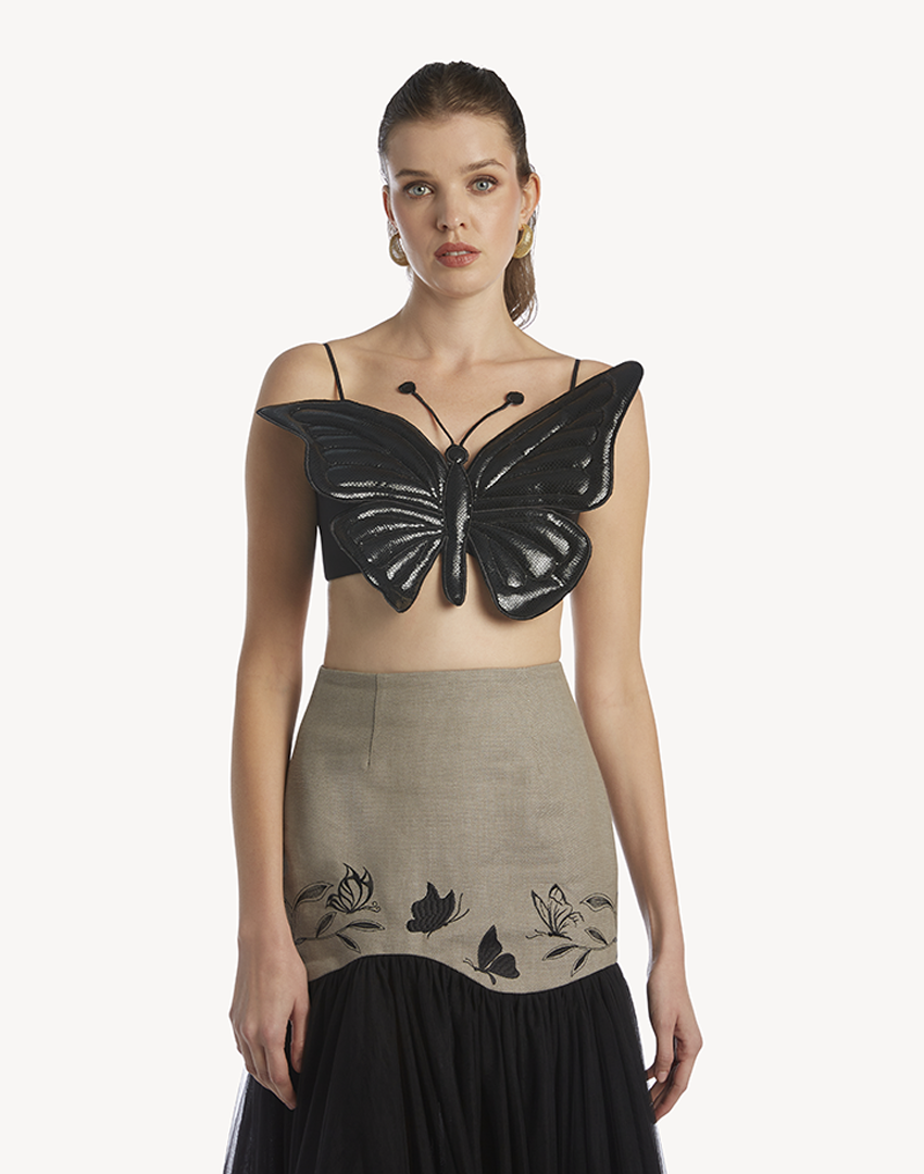 Butterfly Cropped Top