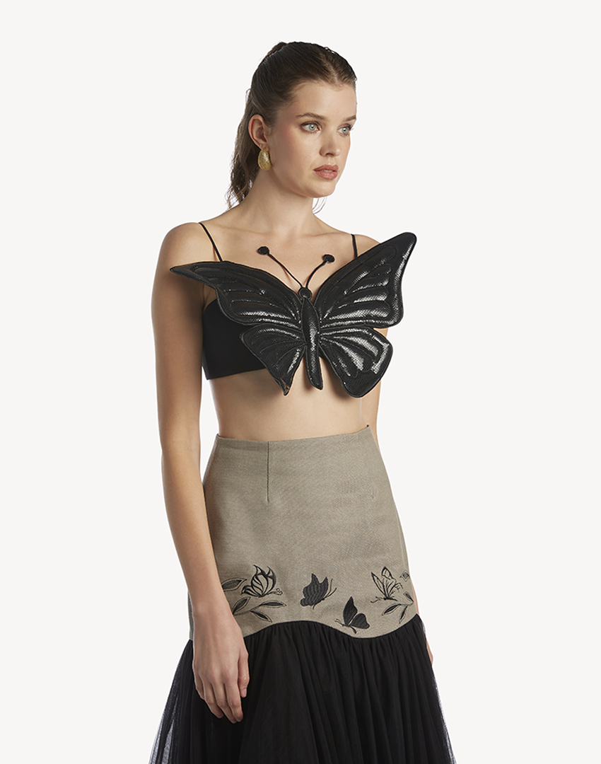 Butterfly Cropped Top