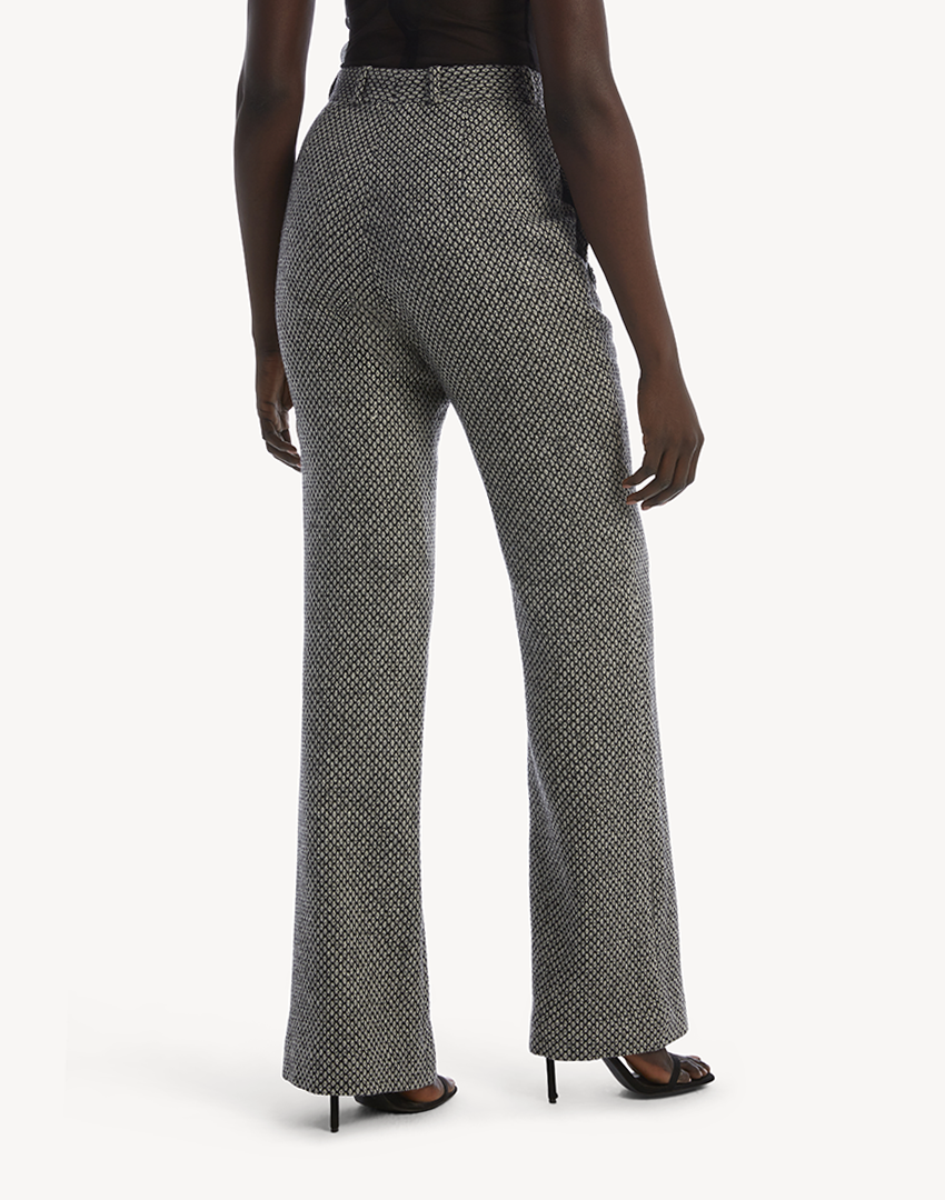 Crystal Embellished Wool Trousers