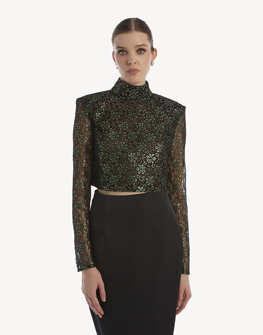 Onyx Lace Blouse