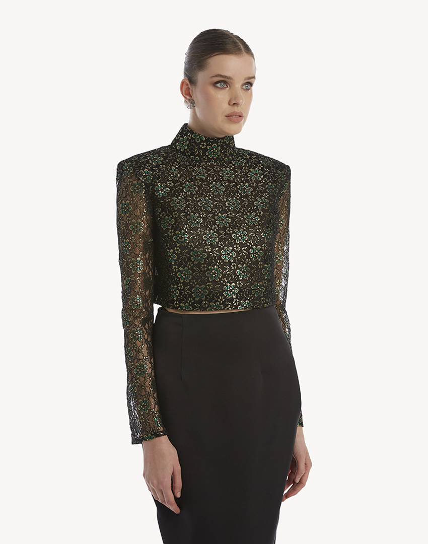 Onyx Lace Blouse