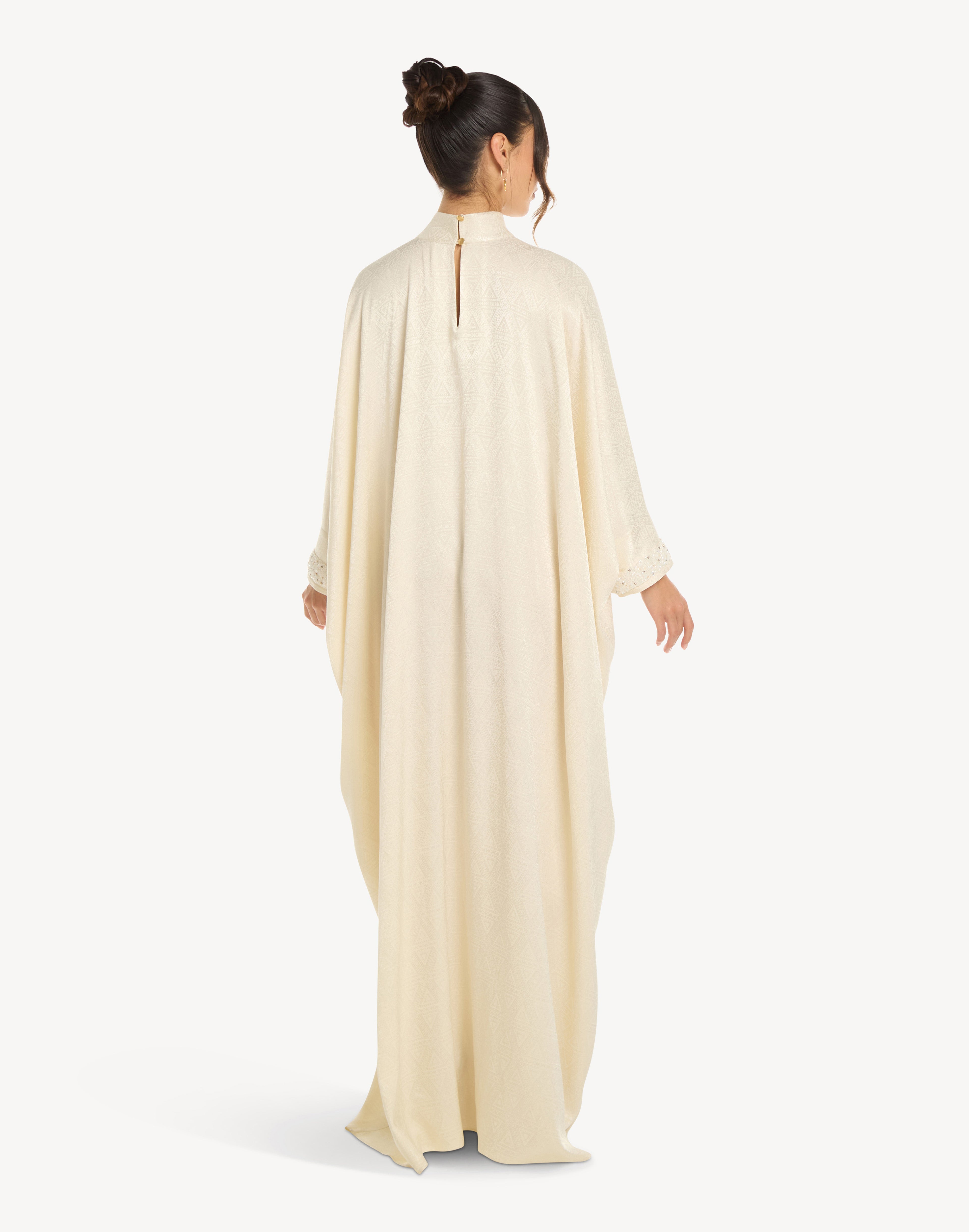 Dune Beaded High-Neck Kaftan