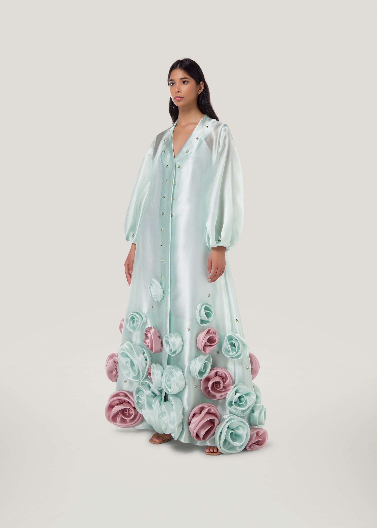 41 Roses Kaftan Mint - Green