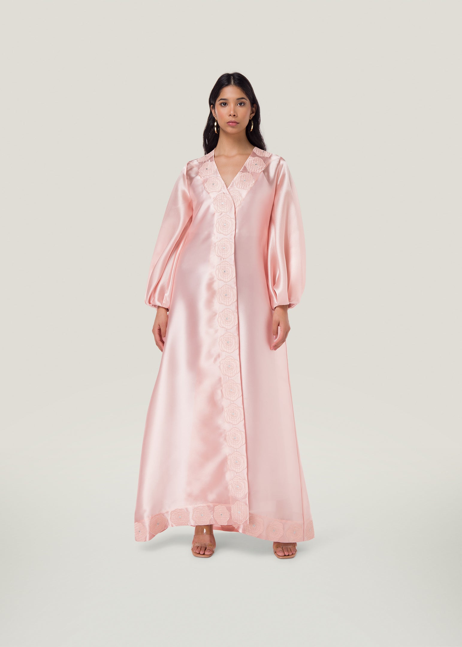 Garland Rose Applique Kaftan