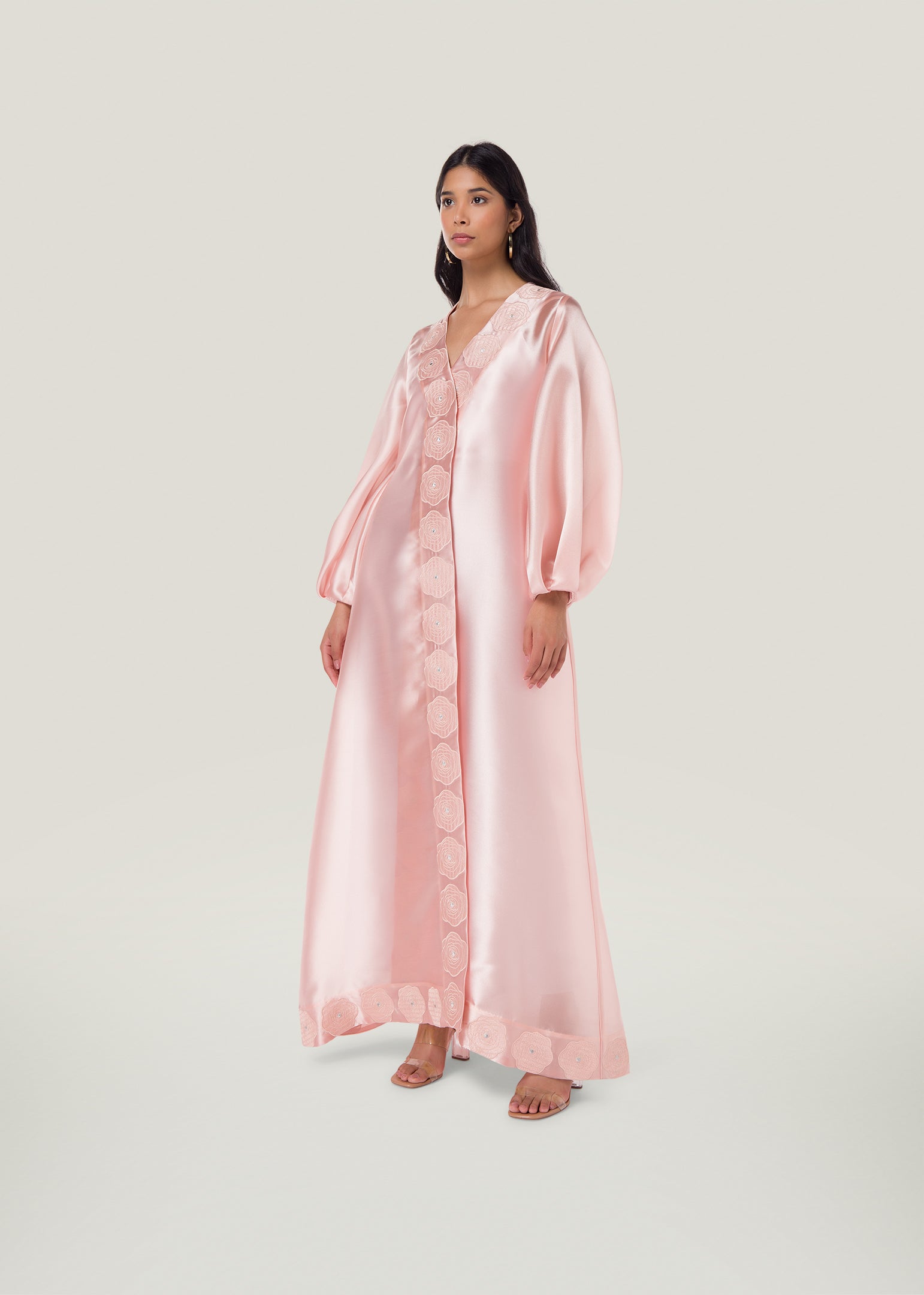 Garland Rose Applique Kaftan