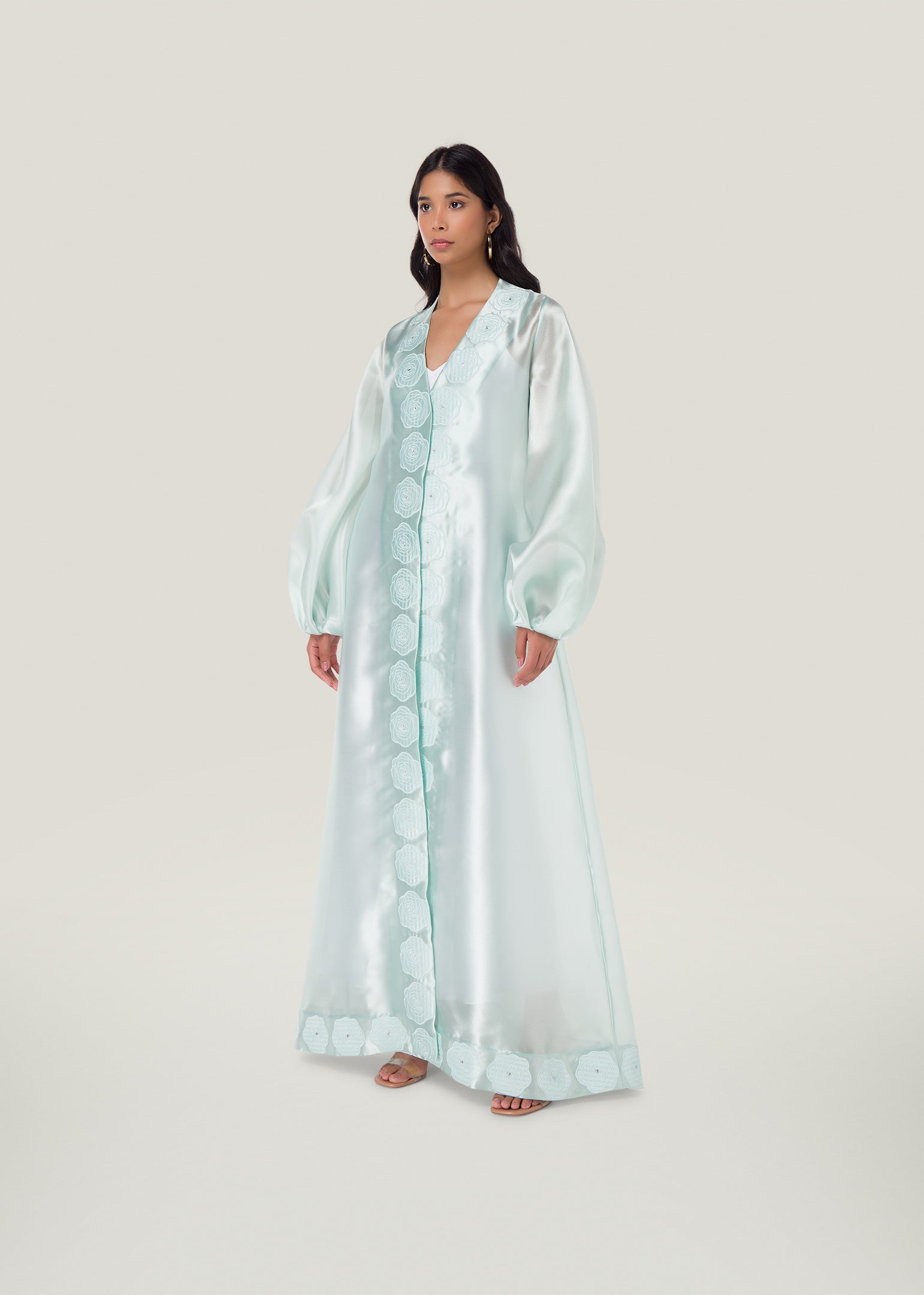 Garland Rose Applique Kaftan